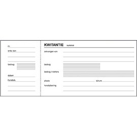 Sigel Expres kwit Antiebo Ekje – Dutch Duplicate Receipt Book 84x205 mm