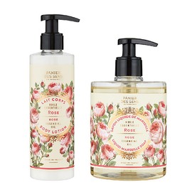 Panierdessens Essentials Liquid Marseille Soap & Body Milk, Rose Scent, Made in France, Provence Southern France, Body Soap & Full Body Moisturizing