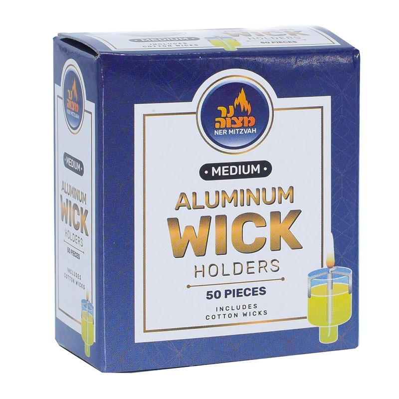 Aluminum Wick Holders – 50 Pack (Approx.) – for Stand