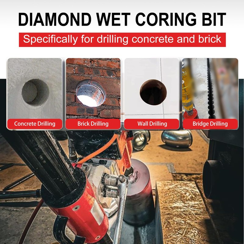 SALI Wet Diamond Core Drill Bits 6-1/2" (167mm) Diameter, 15"
