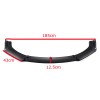 ZTT Matte black Front Bumper Lip Spoiler Splitter Body Kit