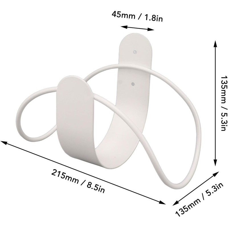 Soporte para Manguera de Jardín en Acero Inoxidable Blanco Equlupt96equbkrm-12