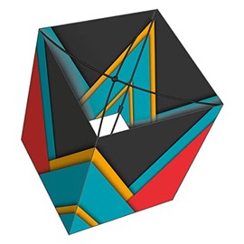X Kites Acro-Box® Cyborg Nylon 3D Box Trick Kite, 15 Inches Tall