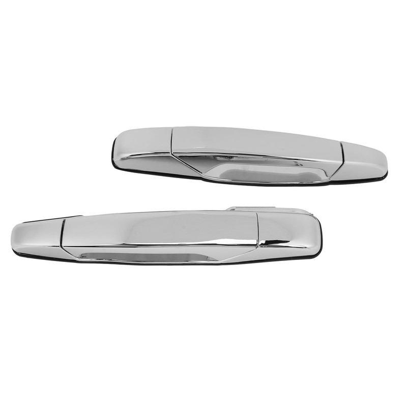 2pcs Exterior Chrome Door Handle ABS Plastic Automotive Outside Door