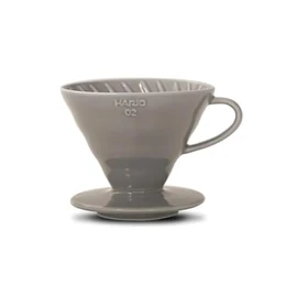 Hario V60 Ceramic Coffee Dripper Grey - Size 02