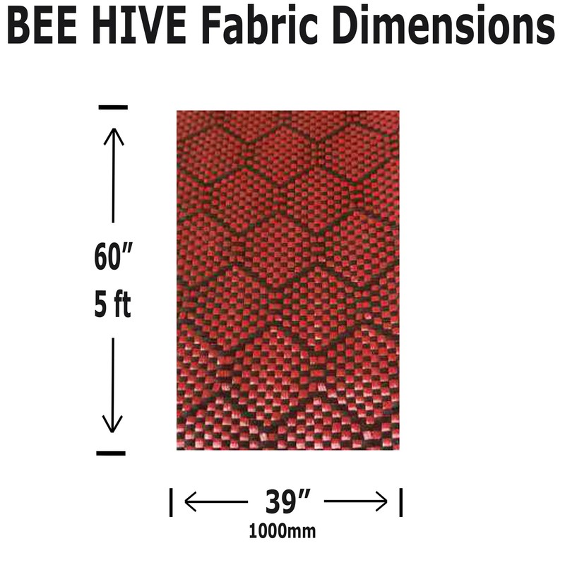 KARBXON - 1m Wide (39.8 in) Carbon Fiber Beehive Weave