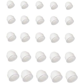 5 x Protective Caps M5 to M30 White Cap Nuts Hexagonal Screws Cover Caps for Screw Cap Car Furniture Cover Nuts (M10 / Hex 16 mm)