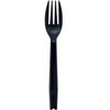 Nagao 200838 Disposable Forks, 6.3 inches (16 cm), Black, Individually