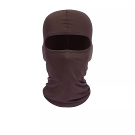 Unbranded Balaclava Face Mask UV Protection Ski Sun Hood Tactical Masks for Men Women - Coffee-1