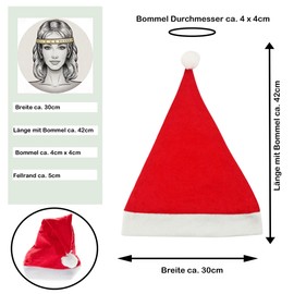 Ciffre giant selection of Christmas hats – large selection of over 200 variants – red, blue, black, yellow, green, Santa hats 1, 2, 3, 5, 10, 20, 100, 200, 500 – 10,000 pack -