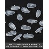Firtox 4 Pairs Eyeglasses Nose Pads, Screw-in Soft Silicone Eyeglass
