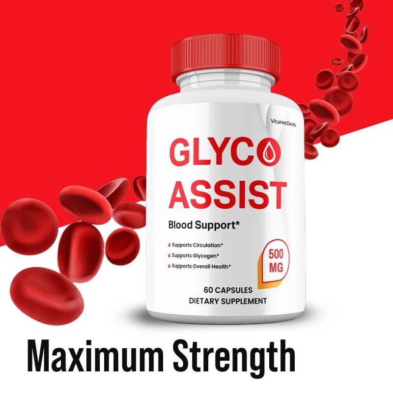 Glyco Assist Capsules, Glyco Supplement Max Strength, GlycoAssist Pills (5