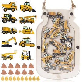 Reward Jar for Kids, Toilet Training Reward Chart Magnetic Reward Charts Tokens Incentive Good Behavior Jars Daily Chores Reward Chart Children's Reward Jar for Boys Girls Student (Poo+Car)