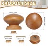 PATIKIL 1-3/8 Inch Knobs, 10 Pcs Round Drawer Dresser Knobs