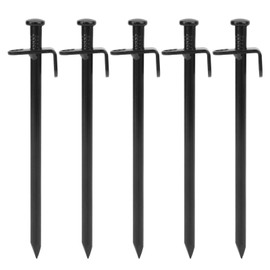 5Pcs Tents Stakes Durable Metal Easy Penetration Corrosion Resistant Widely Used Ground Stakes for Tent Canopy 20cm