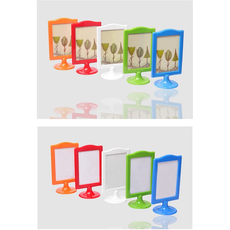 Rikyo 10 Pack 4x6 Double Picture Frame,Wedding Table Numbers,Standing Frame