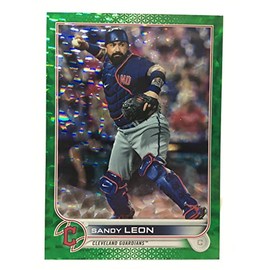 Sandy Leon Baseball Card 2022 Topps Series 2 Green Foilboard /499#353