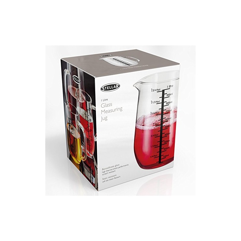 Stellar Kitchen, Glass Measuring Jug, 1L