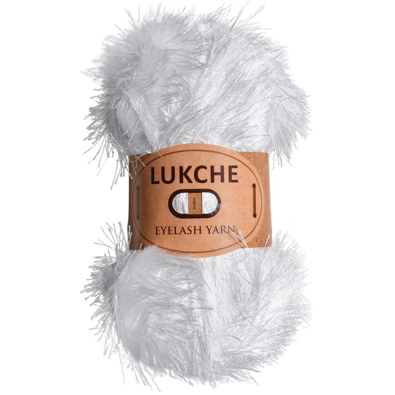 Lukche Eyelash Fun Fur Yarn Premium 100% Polyester 164 Yds