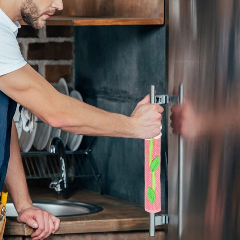 Mobestech Fridge Handle Cover Kitchen Glove for Refrigerator Door Flower