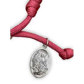 MUNIFICENCE Christian Catholic Blessing String Bracelet Prayer Rosary Paracord Protection Medals Jewlery for Men and Women,Pulsera Rosario Hilo Paracord Adultos Hombres y Mujeres, Plastic, no gemstone