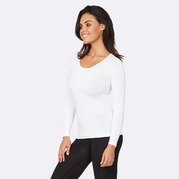 Boody Women's Long Sleeve Top - White - Medium