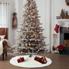 Christmas Tree Skirt 50" Round Sparkly Iridescent Sequin Fall Large