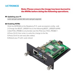 UCTRONICS 1U Rack Mount for Raspberry Pi 5, 19" Server Rack with 4 PCIe to M.2 NVME SSD Adapters, Support Up to 4 Pi 5