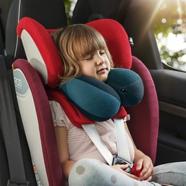 AZAMIA Neck Pillow for Kids, Travel Pillow, Neck Pillow, Kids Full Head Support, Travel Pillow, U Shaped Pillow, Breathable Portable Pillow for Airplane, Car, Home, Bus, Office, Travel Pillow(Blue)