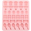 YIMINGMOLD 32 Cavity Tennis Theme Silicone Candy Molds Tennis Racket