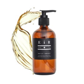 EiR NYC Daily Boost Body Oil | Coffee-Infused Face & Body Nourishing Oil with Rice Bran & Meadowfoam | Lightweight, Fast-Absorbing, Vegan Formula for a Radiant, Glowy Silky Sheen Finish | 8 oz