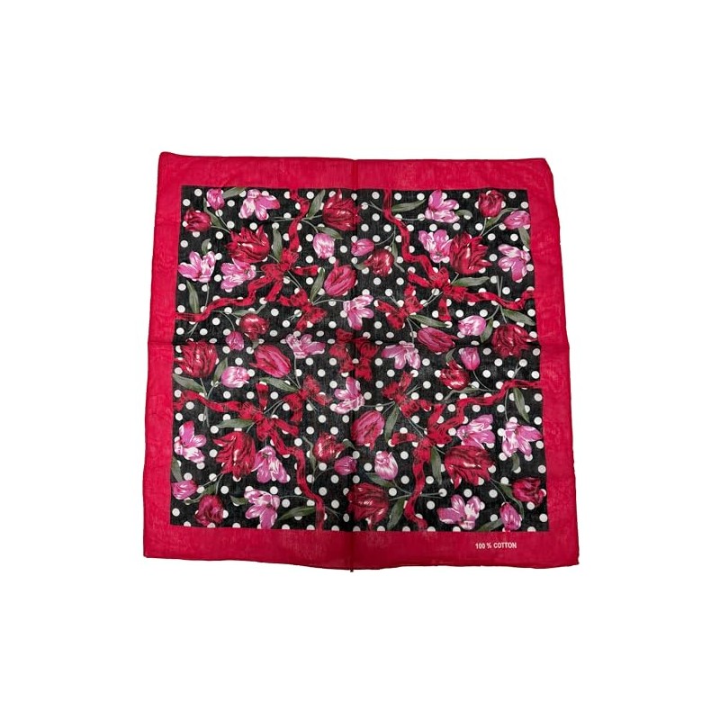 Zac's Alter Ego Red & Pink Floral Print Polka Dot