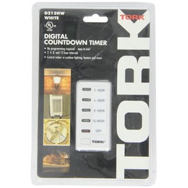 NSi Industries D212HW 15A 120V Electronic 2/4/8/12 Hour Wall Switch Timer, White