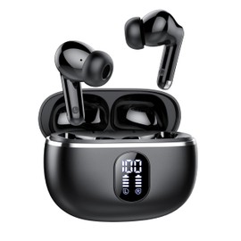 Ear Buds Wireless Earbuds, 2025 Headphones Wireless Bluetooth 5.3, In Ear with 4 ENC Noise Cancelling Mic, Earphones Bass Boost 85%, 50H Playtime Earbuds,Earphones Dual LED Display, IP7 Waterproof