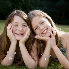 TONY & SANDY Initial Charm Bracelets for Girls Jewelry Stocking Stuffers Teens Teenage Girl Gifts Ideas Birthday Age 8 12 10 14 16 18 Christmas Valentines White Elephant Adults