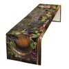 Red Wine Table Runner - Rectangle Wine Glass & Bottle