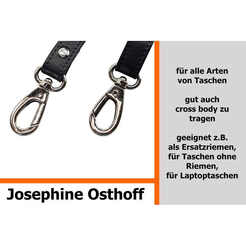 Josephine Osthoff Handtaschen-Manufaktur 2 cm Leather Shoulder Strap, Genuine Leather