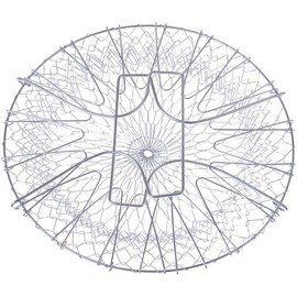 Foldable Wire Mesh Basket for Steaming, Rinsing, Straining, and Frying, Multi-Purpose