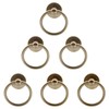 Luomorgo 6 Pcs Champagne Gold Ring Pull Handle Knobs, Modern