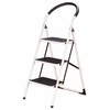 LivingSURE 3 Step Ladder Stool Combo with Handgrip, Anti-Slip Folding