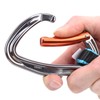 Outdoor Climbing Protection Quickdraw Nylon Flat Belt Carabiner Straight Curved