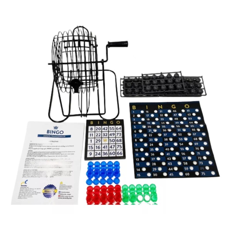 Novelty Juego De Mesa Novelty Bingo Foil 75 Esferas De