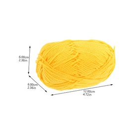 Gadpiparty 3Rolls Colored Cotton Yarn for DIY Crafts Versatile Hand Knitting Material for Crochet Projects Soft Breathable for Accessories