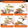Gomake 4" Wide Razor Blade Scraper Tool with Adjustable 16''-58"(1.3ft