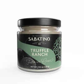 Sabatino Gourmet Truffle Ranch Dressing – Creamy, Bold Flavor with Real Truffle Infusion | Perfect for Salads, Dipping, Wings, & More | All-Natural Ingredients | 7.06oz