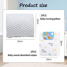 EHDWXVZM 1 Baby Arm Pillow, 1 Sweat-Absorbing Towel, Soft Nursing Arm Pillow, Nursing Arm Pillow, Sleeping Arm Pillow