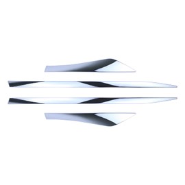 Roneeson 4Pcs Chrome Front and Rear Left Right Door Side Body Lower Molding for Nissan Rogue 2021-2025, X-Trail 2021