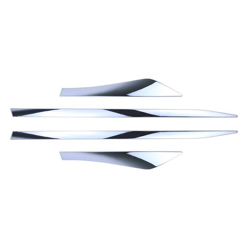 Roneeson 4Pcs Chrome Front and Rear Left Right Door Side