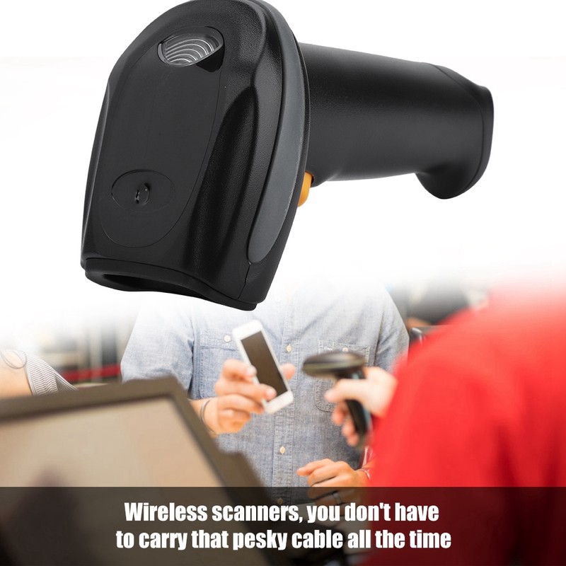 FG WX2800C 433MHz Wireless Scanner Gun 32-Bit Barcode Decoder With