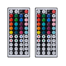 Hwylizg 2 Pack 44 Keys RGB LED Light Strip Remote Controller,Wireless Dimmer IR Remote Control LED Light Remote Replacement for SMD 5050 2835 3528 LED Strip Lights